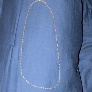 Gold Tone Rope Chain Necklace - Women Jewelry